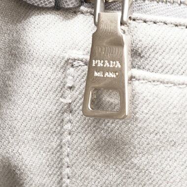 [Beauty] Prada Bijou Tads 2WAY Handbag Shoulder Bag Silver Hardware Kanapa B2642O [Tote Bag]