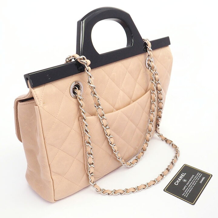 楽天市場】【返品OK】【美品】シャネル 2WAY ショルダー ココマーク CC 