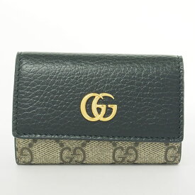 【スーパーSALE限定価格】【返品OK】【未使用品・新古品】グッチ インターロッキングG 6連 ゴールド金具 GGスプリーム 【キーホルダー・キーケース】