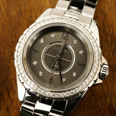 シャネルCHANELJ12クロマティックダイヤベゼル腕時計中古