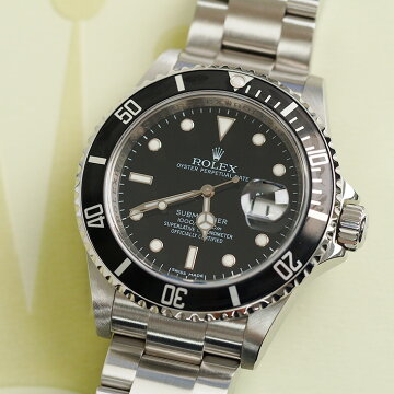 ROLEX submariner date black submenstrual watch 16610
