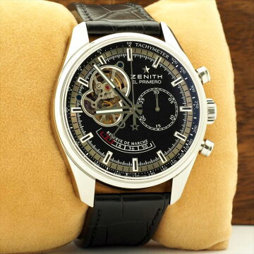 ZENITHゼニスクロノマスターオープンパワーリザーブ腕時計中古