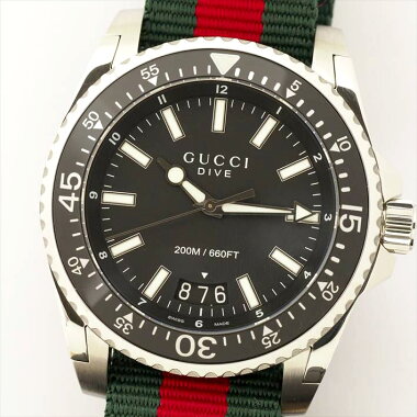 【ポイント3倍】GUCCIダイブDIVE腕時計中古