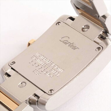 ãThree times points until 10/23ã Cartier Cartier Tank Francaise 2384 (Pink shell) ãSecond hand mechã