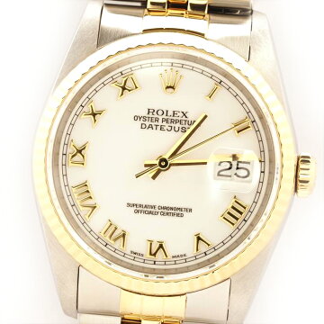 ROLEXロレックスデイトジャスト16233ホワイトローマL948516（1989年製造）【新品仕上げ済み・中古】腕時計