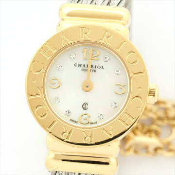 CHARRIOLシャリオールサントロペホワイトシェル/8Pダイヤ20CY1.520.0094435052【中古】腕時計