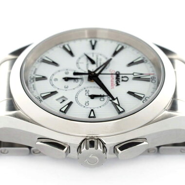 オメガシーマスターアクアテラクロノグラフコーアクシャルRef.23110445004001メンズOMEGASeamasterAQUATERRACHRONOGRAPHCO-AXIAL【中古】【腕時計】
