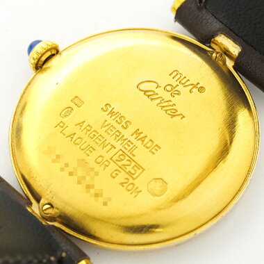 Cartierカルティエマストヴァンドーム（VLC）ヴェルメイユ【中古】レディース腕時計