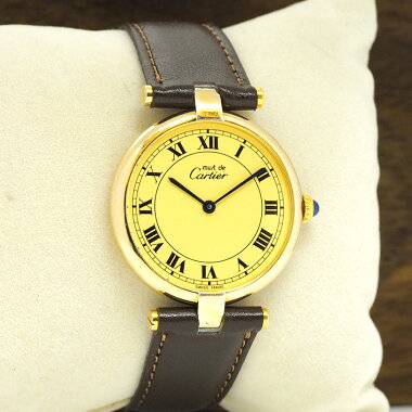 Cartierカルティエマストヴァンドーム（VLC）ヴェルメイユ【中古】レディース腕時計