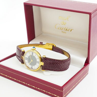 Cartier Must Vendome (VLC) Vermeil [Used] Ladies watch