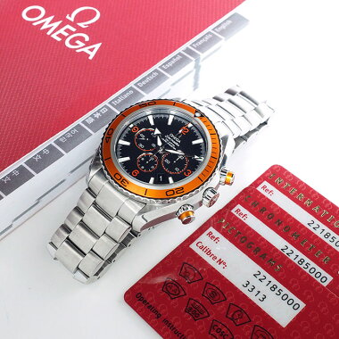 オメガシーマスタープラネットオーシャン600クロノメーターコーアクシャルRef.221850メンズOMEGASeamasterPLANETOCEAN600CHRONOMETERCO-AXIAL【中古】【腕時計】