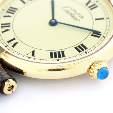 カルティエマストヴァンドーム(VLC)ヴェルメイユレディースCartiermustVENDOME(VLC)VERMEIL【中古】【腕時計】