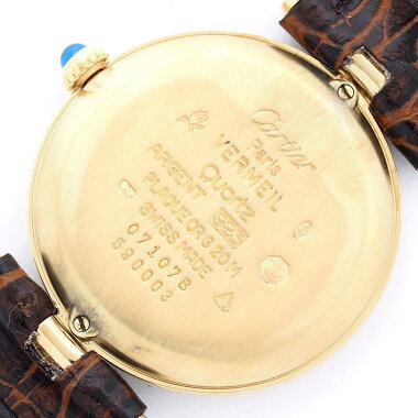 カルティエマストヴァンドーム(VLC)ヴェルメイユレディースCartiermustVENDOME(VLC)VERMEIL【中古】【腕時計】