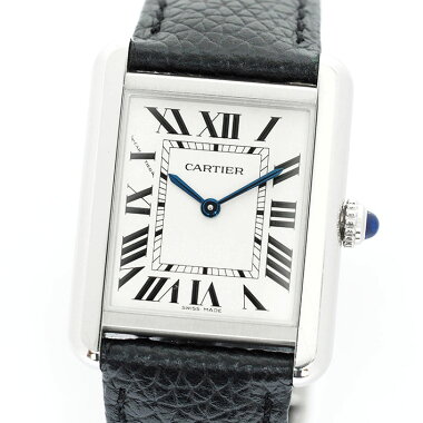 [New old goods] Cartier tank solo SMRef. CRWSTA 0030 Mens CartierTANKSOLOSM [pre-owned] [Watch]