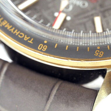 【未研磨品】オメガスピードマスターグレーサイドオブザムーンメテオライトRef.31163445199001メンズOMEGASpeedmasterGreySideoftheMoonMETEORITE【中古】【腕時計】