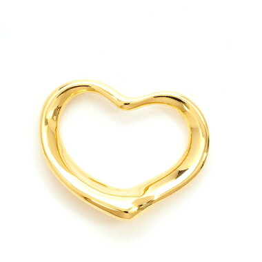 [New Finished] Tiffany Elsa Peretti Open Heart Pendant Top (without chain) 18K Yellow Gold [Used] [Pendant Top]