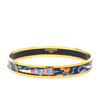 Hermes Fan Pearl Oriental Pattern Bangle Bracelet [Used] [Bangle]