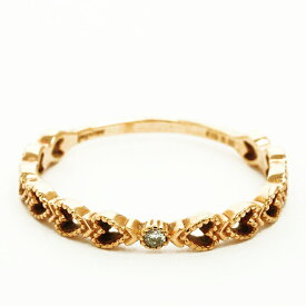 [Used] Jupiter GOLD LABEL 1P Diamond scintiller Ring 10K Yellow Gold No.3.5 [Ring] [GOODA]