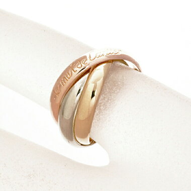 [New Arrivals] [Used] [New Finished] Cartier Trinity Ring 18K White Gold/18K Yellow Gold/18K Pink Gold 51 [Ring]