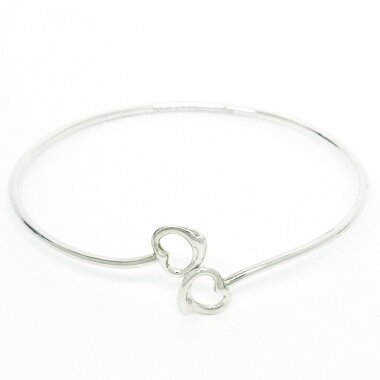 【GOODA掲載】【新入荷商品】【中古】ティファニーエルサ・ペレッティダブルオープンハートシルバー【バングル】