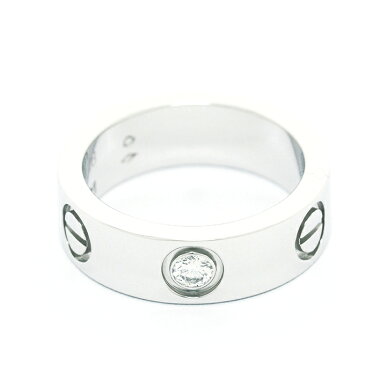 【GOODA掲載】【新入荷商品】【中古】【新品仕上げ済み】カルティエラブリング1Pダイヤモンドプラチナ95048【指輪】