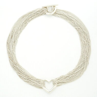 [New Finished] Tiffany Heart 10 Chain Toggle Silver [Choker]