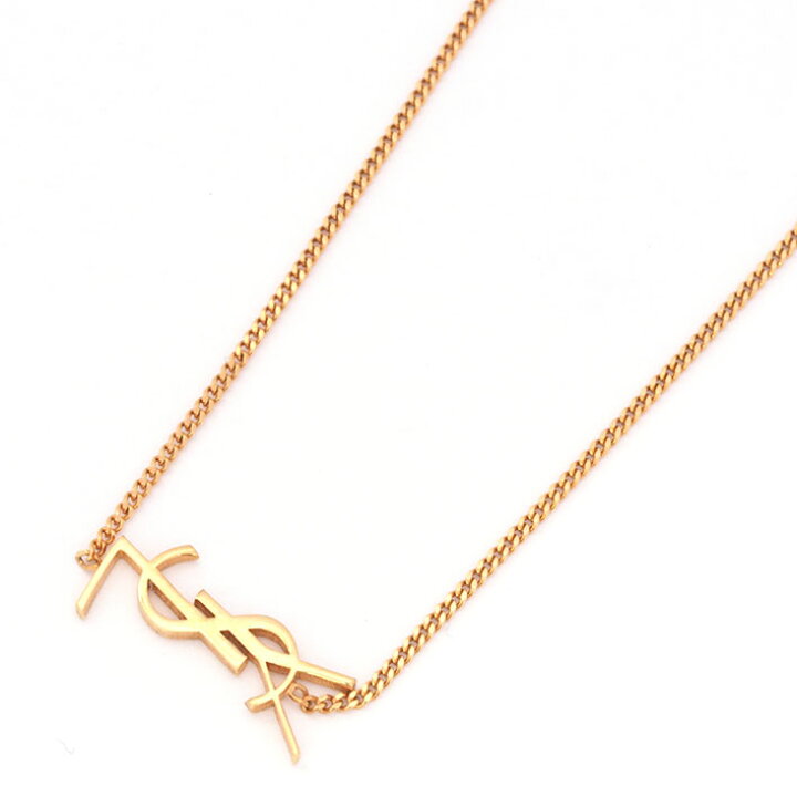 楽天市場】【返品OK】【美品】イヴ サンローラン YSL ロゴ チェーン 