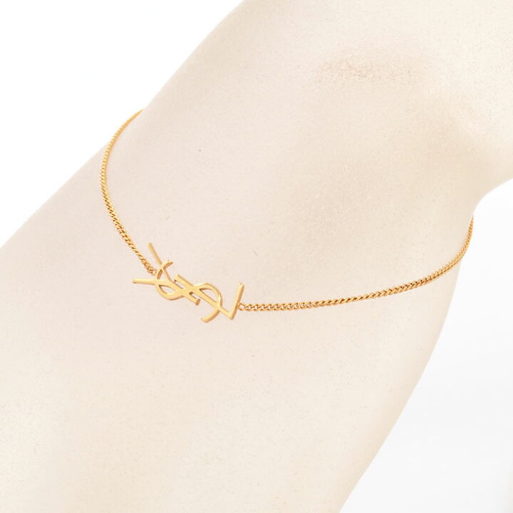 楽天市場】【返品OK】【美品】イヴ サンローラン YSL ロゴ チェーン 