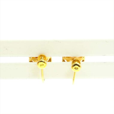 Twist Wire Ring Pearl Earring Screw Type [Used] Ladies Jewelry Accessories Gift Present