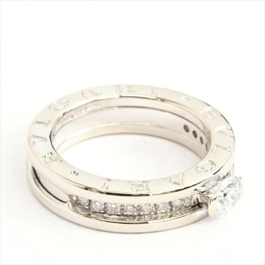 [Baru Selesai] BVLGARI Bvlgari B.ZERO1 Jadilah Zero One Diamond Engagement Ring No. 10 750 / K18WG / Diamond [Used] Ring Gift Present