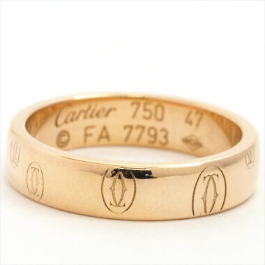 【新品仕上げ済み】CartierカルティエロゴリングB40511007号750/K18PG【中古】ギフトプレゼント