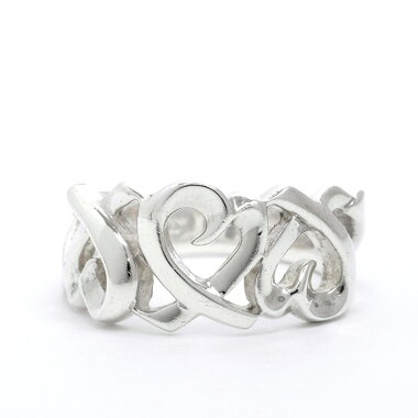 ティファニーパロマ・ピカソトリプルラビングハートリングシルバー6.5号【中古】【リング】