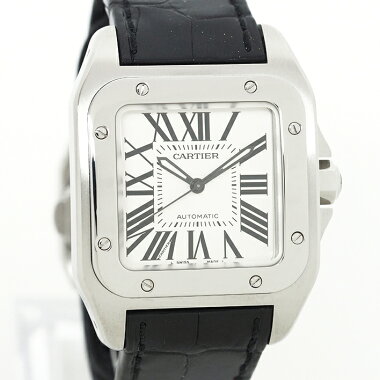 【GOODA掲載】【新入荷商品】【中古】カルティエサントス100MMRef.W20106X8男女兼用CartierSantos100MM【腕時計】