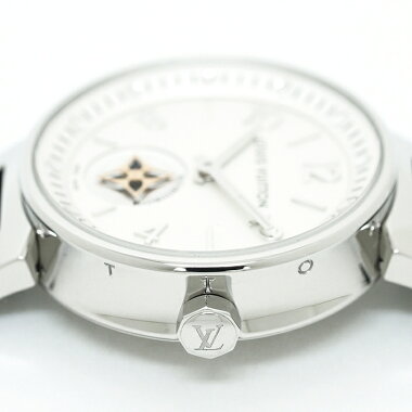 【GOODA掲載】【新入荷商品】【中古】【未研磨品】ルイヴィトンタンブールムーンスターPMブランシェRef.Q8J10ZレディースLOUISVUITTONTAMBOURMOONSTARPMBLANCHE【腕時計】