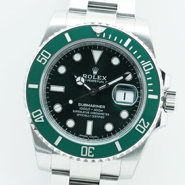【中古】【未研磨品】ロレックスサブマリーナRef.116610LVメンズROLEXSUBMARINER【腕時計】