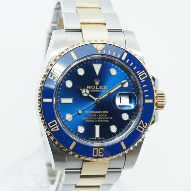 【中古】【未研磨品】ロレックスサブマリーナRef.116613LBメンズROLEXSUBMARINER【腕時計】