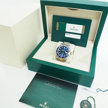 【中古】【未研磨品】ロレックスサブマリーナRef.116613LBメンズROLEXSUBMARINER【腕時計】