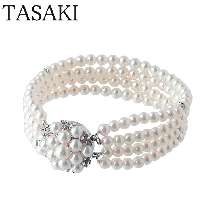 楽天市場】タサキ パール ブレスレット 4連 アコヤパール4.0mm～4.5mm 