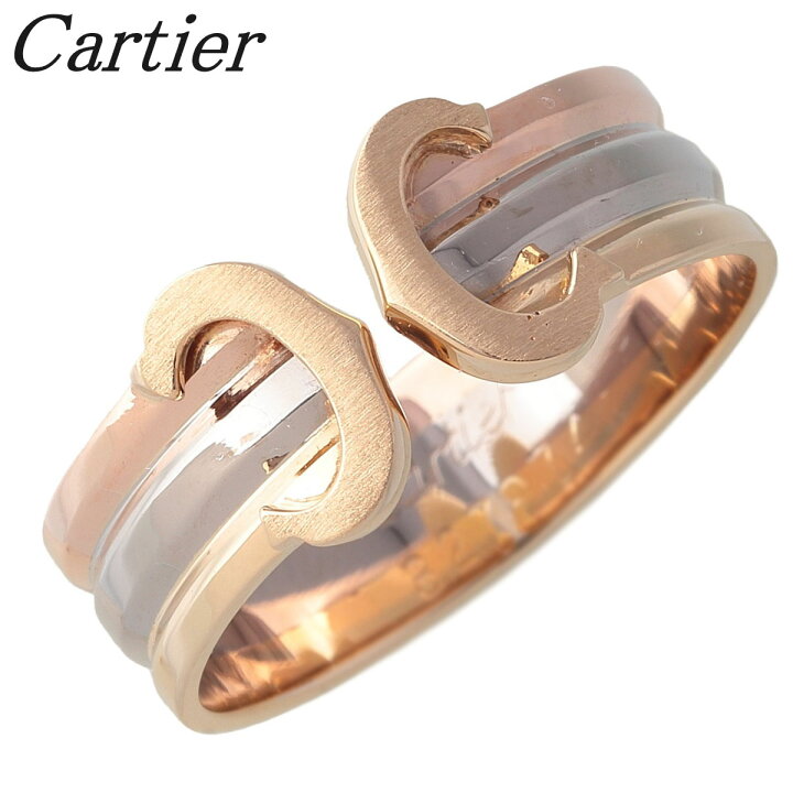 楽天市場】カルティエ 2C リング スリーカラー #52 750WG/YG/PG 新品 