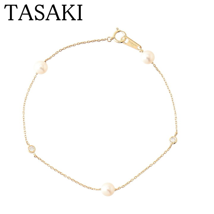 楽天市場】タサキ パール ダイヤ ブレスレット ステーション アコヤ  