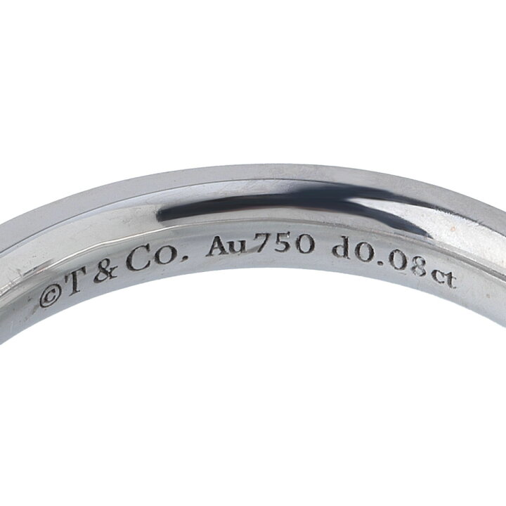 楽天市場】ティファニー ダイヤ リング Tワン ナロー 約11号 Au750WG  