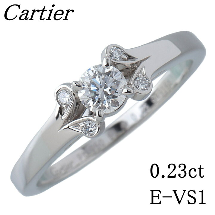 楽天市場】カルティエ バレリーナ ソリテール リング ダイヤ0.23ct E 