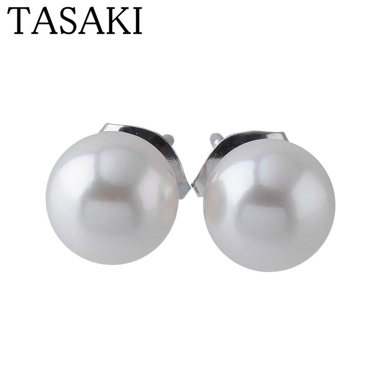 楽天市場】タサキ パール ピアス アコヤパール 8.0mm 750WG 新品仕上げ  