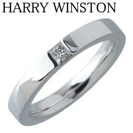 ハリーウィンストン マリッジ ダイヤ リング プリンセスカット 7号 PT950 新品仕上げ済 HARRY WINSTON【中古】21822