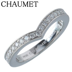 ショーメ ジョゼフィーヌ エグレット ダイヤ リング #44 Pt950 ハーフエタニティ 新品仕上げ済 CHAUMET【中古】22645
