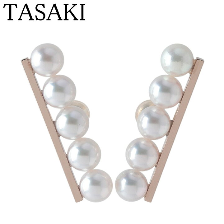 楽天市場】タサキ パール ピアス バランス プラス 5.8mm SG750/750YG 