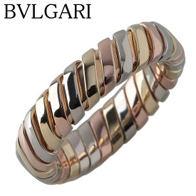 ブルガリ トゥボガス リング スリーカラー 約17号 750 新品仕上げ済 BVLGARI【中古】23910
