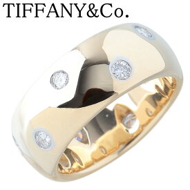 ティファニー ドッツ ダイヤ リング 11号～11.5号 750YG/PT950 10ポイントダイヤ ポーチ 新品仕上げ済 TIFFANY【中古】26287