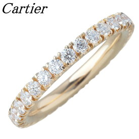 カルティエ エタンセル ダイヤ リング フルエタニティ #53 幅2.6mm Au750YG フルサークル 箱 新品仕上げ済 Cartier【中古】26348