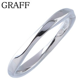 グラフ スパイラル バンド リング 14号 幅2.3mm Au750WG 新品仕上げ済 GRAFF【中古】26489